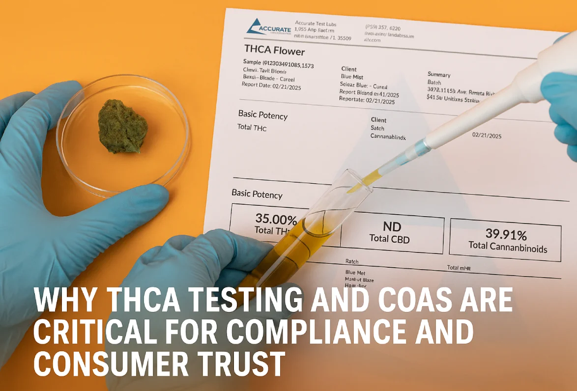 Why THCA Testing and COAs Are Critical for Compliance and Consumer Trust in 2025