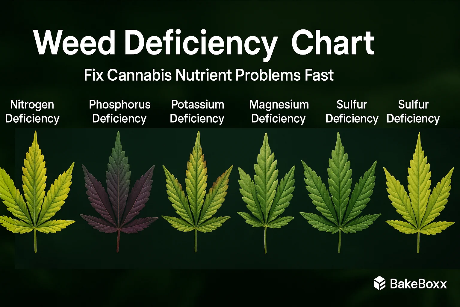 Cannabis Deficiency Chart: Fix Nutrient Problems