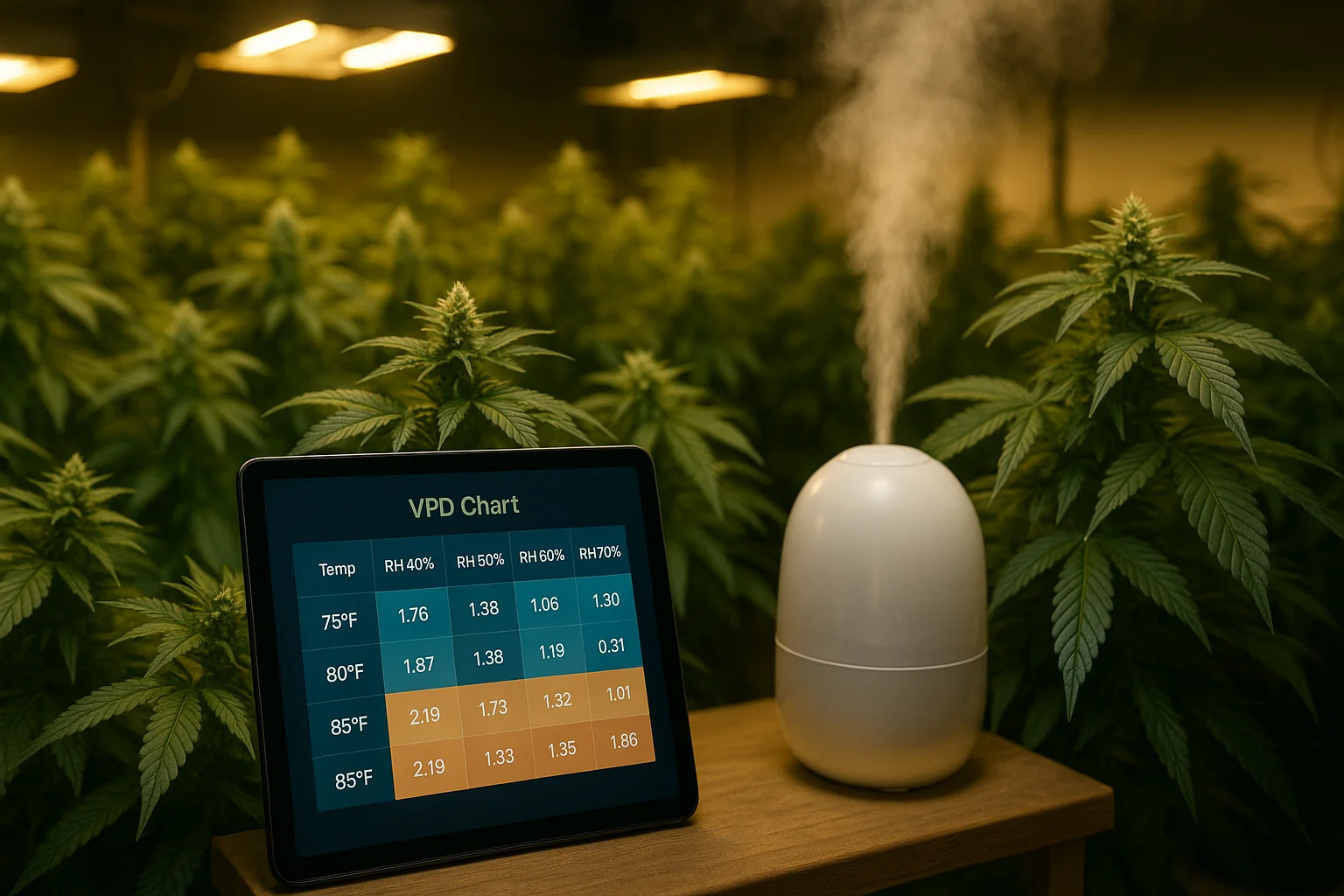 VPD Chart for CannabisVPD Chart for Cannabis: Key To Better Yields