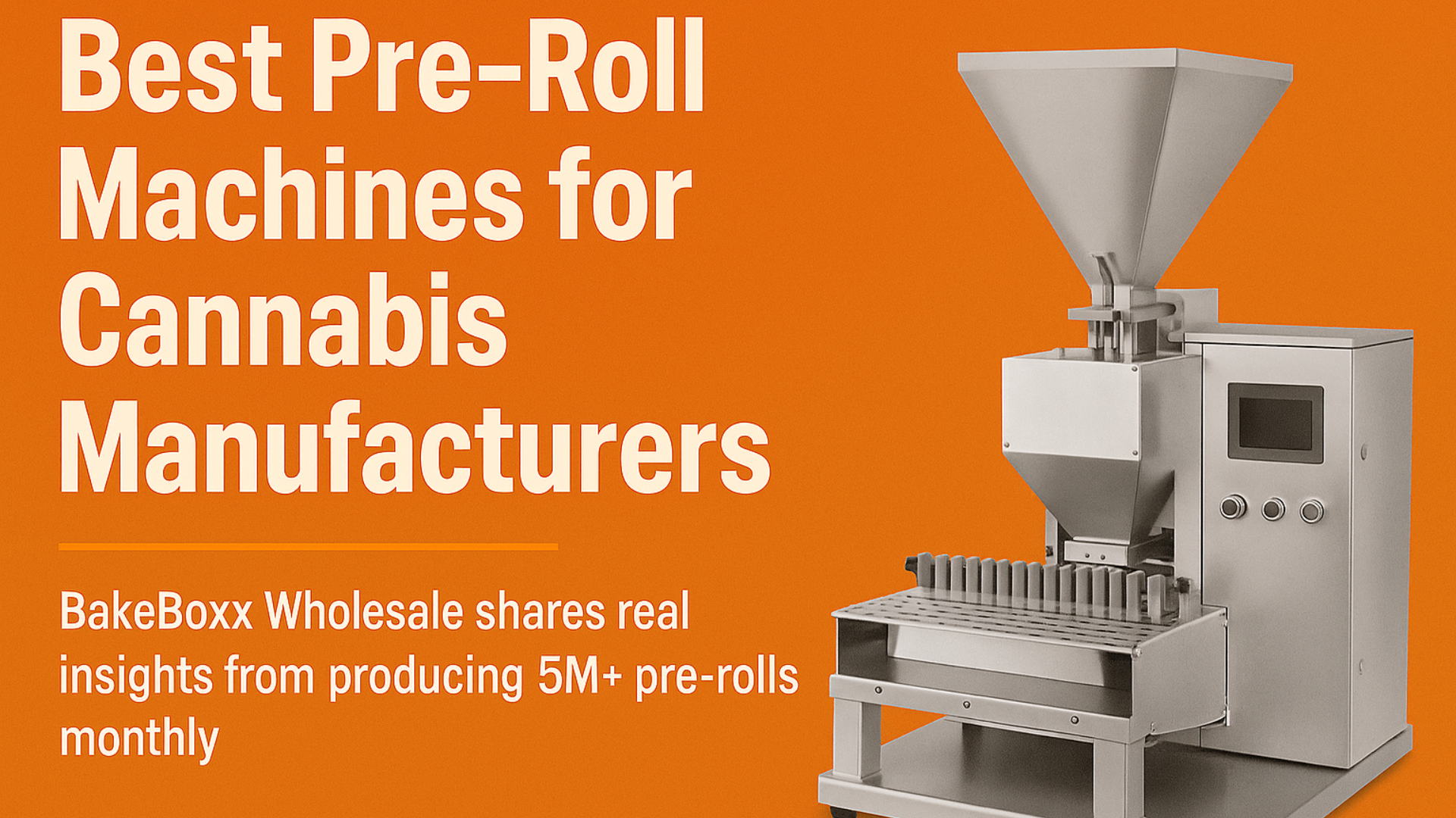 Best Pre-Roll Machines for Manufacturers