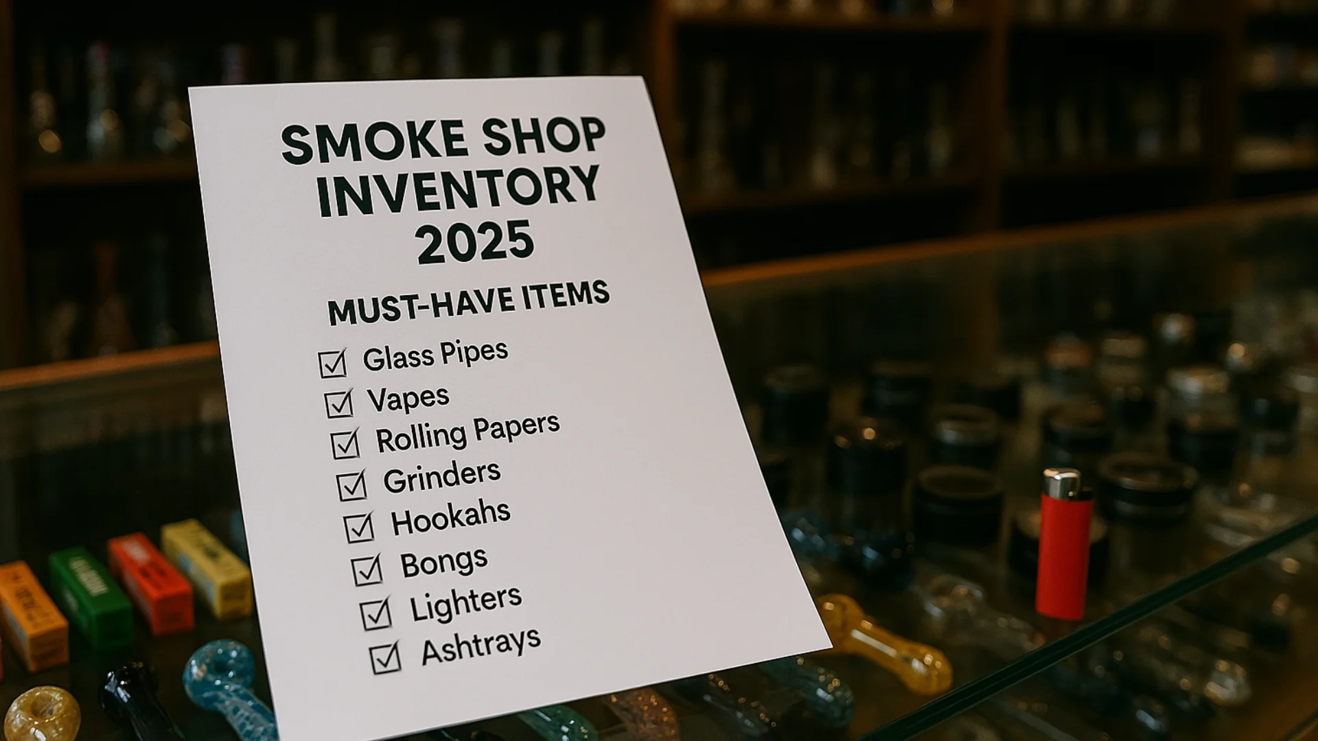 Smoke Shop Inventory List 2025