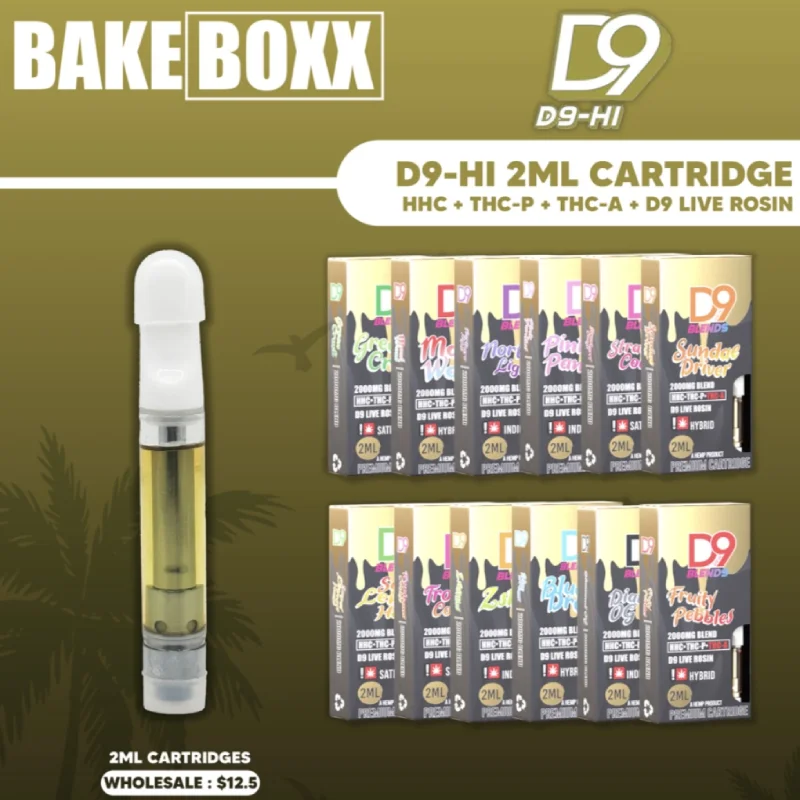 D9-HI 2ml Cartridge 5 Pack