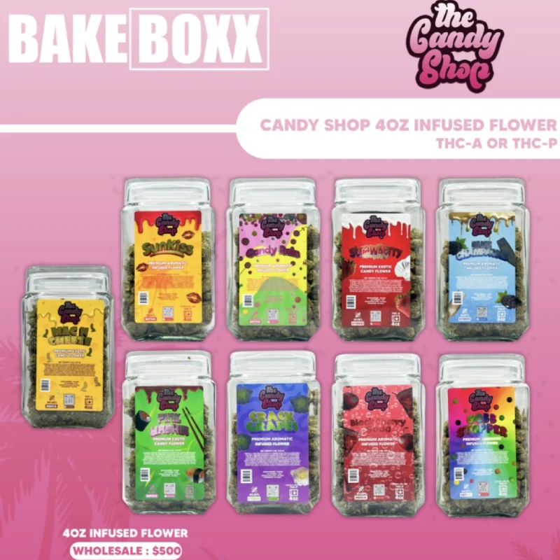 The Candy Shop 4oz Premium Aromatic Infused Candy Flower THCP