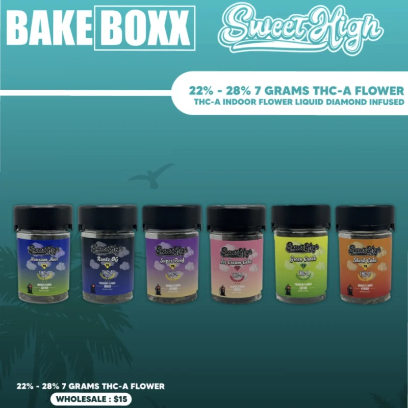 SweetHigh 7g THCA Indoor Flower 5 Pack