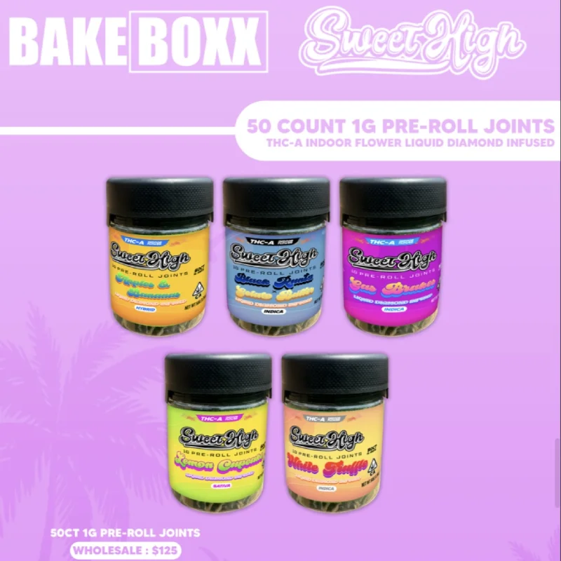 SweetHigh 50 Count 1g Liquid Diamond Infused Pre-Rolls THCA
