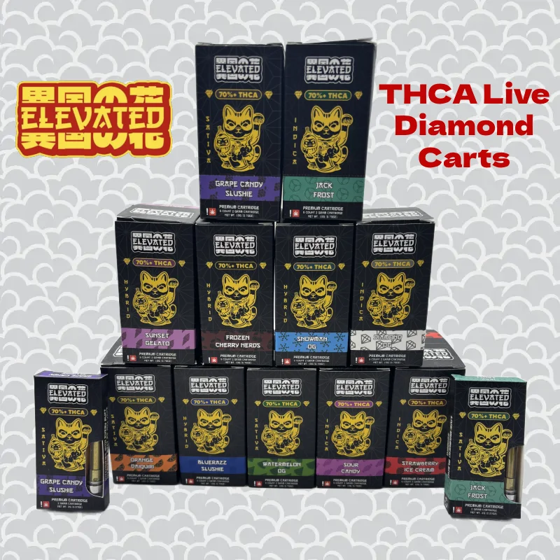 Elevated 2G Live Diamond THCA Cartridge (5ct)