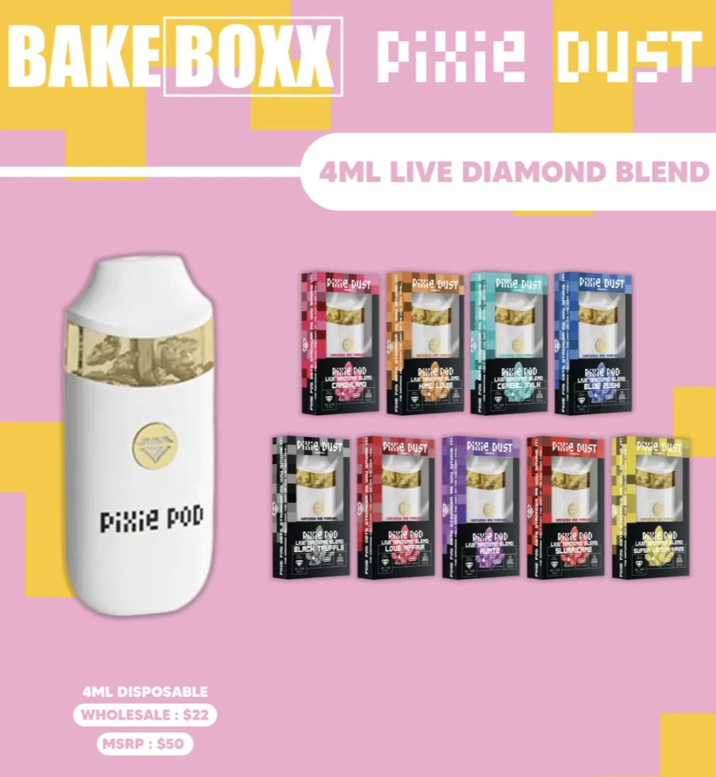 Pixie Pod THCA Live Diamond 4g Disposables